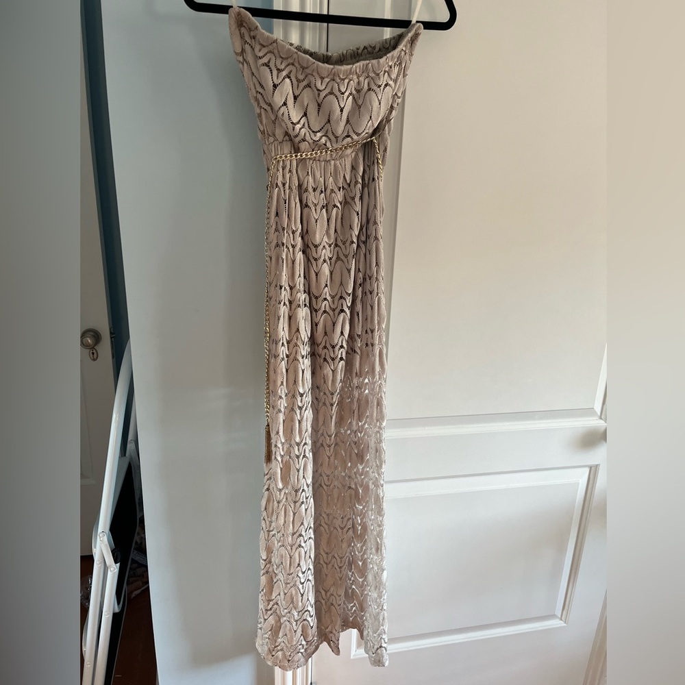Sans Souci strapless maxi dress